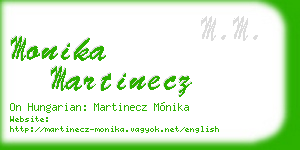 monika martinecz business card