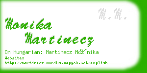 monika martinecz business card